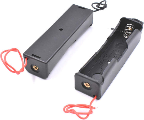 Art&Beauty Pack 8 18650 of Wire Lead Battery Storage Box Case Holder for Button Top Single Battery