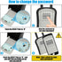 Key Lock Box, Portable Lockbox for House Key, 4 Digit Combination Key Safe Storage, Waterproof Wall Mounted