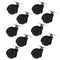 Ipetboom 10pcs 1-inch Swivel Plate Casters Wheels for Cart and Furniture Heavy Duty