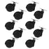 Ipetboom 10pcs 1-inch Swivel Plate Casters Wheels for Cart and Furniture Heavy Duty