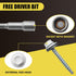 250pcs #10 x 1-1/2" White Hex Head Self-Drilling Metal Roofing Screws, EPDM Washer, Colored Head, Sheet Metal Roof