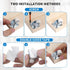 8 Pack 0.6-Inch 360 56 LBS 4 Mini Caster Wheels, White Nylon Low Profile Small Casters, Swivel Plate with Self Adhesive