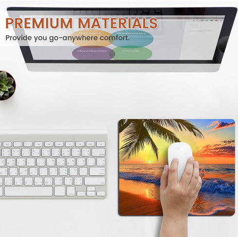 Mouse Pad, Non-Slip Rubber Base Waterproof Gaming Mouse Pad for Wireless Mouse, Computers, Laptop Home Office.