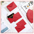 Outus 400 Pcs Mini Metallic Gift Card Envelopes - 4 x 2.7 Inches - Tiny Envelope for Birthday, Wedding, Greeting (Red)