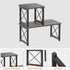 Honiter Wood Desktop Shelf - 2 Tier Adjustable Stackable Office Supplies Desk Organizer, Freestanding Small Bookshelf,