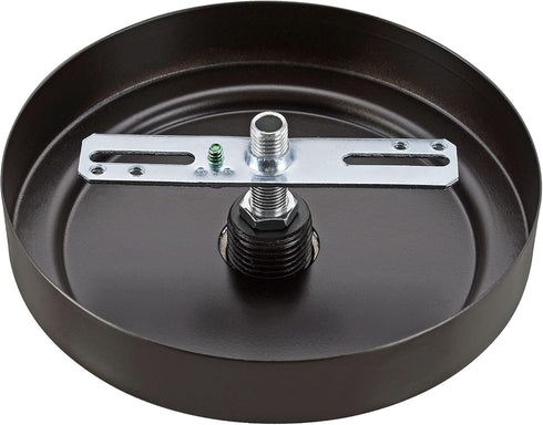 Aspen Creative 21508-11, 5-1/2" 1" Transitional Chandelier & Light Fixture Canopy Kit w/Collar Loop, Oil Rubbed Bronze