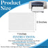 Clapzooki 50 8.5" 11") PCS Printer Cleaning Sheets Copier Cleaning Sheets Fax Printer Cleaning Sheets Laser Printer