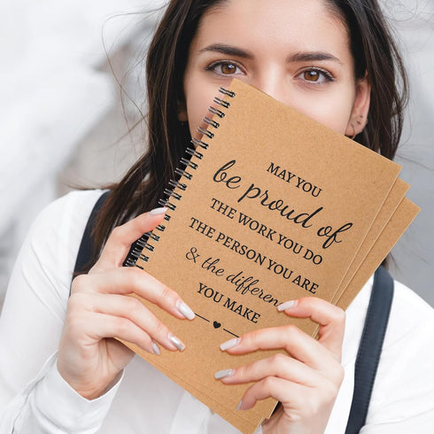 Colarr 24 Pcs A5 Inspirational Spiral Notebook Bulk Appreciation Gift, 6x8 Inch Motivational Notepad, 100 Page/50sheet