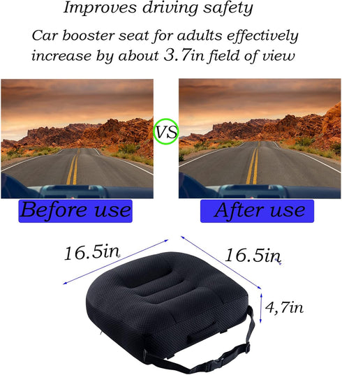 SHUSHIZD Tailbone, Seat Cushion Pillow for Office Chair/Car, Adult Car Booster Cushions for Short People Increase Field