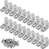 20pcs L Bracket Corner Brace, 30mmx30mm Stainless Steel Right Angle Bracket with Screws for Wood Cabinet