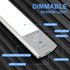 CPFLITA 4Pack 3 Counter Kitchen,Dimmable Closet 76 Under Cabinet Lighting, Motion Sensor Light Indoor with Color Temps