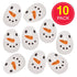 FX626 Pack 10, Baker Ross Snowman Plastic Eggs - of Christmas Party Bag Fillers for Kids