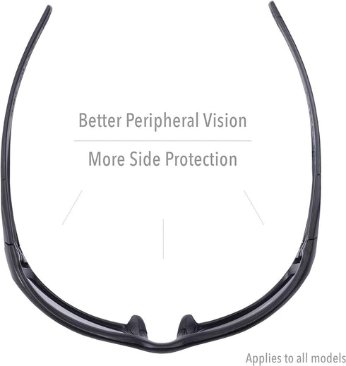 Honeywell Uvex Hypershock Safety Glasses - Brown Frame with Gold Mirror Lens & Anti-Scratch Hardcoat
