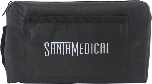 Santamedical Adult Deluxe Aneroid Sphygmomanometer - with Stethoscope, Cuff, and Carrying Case, Black