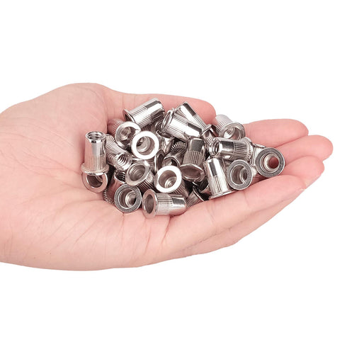 40Pcs 1/4”-20 Rivet Nuts, Stainless Steel Threaded Insert Nut 1/4-20UNC Nutsert Rivnuts