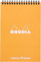 Rhodia #16 Dot Pad Notepad, 5.8" x 8.3", Orange Cover