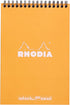 Rhodia #16 Dot Pad Notepad, 5.8" x 8.3", Orange Cover