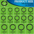 1086 Pcs SAE Standard O Ring Kit, Nitrile Rubber O-Rings Assortment with O‘Ring Pick for Hydraulic Automotive Repair