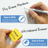 Magnetic Dry Erase Board, 3 Colors Fridge Magnet White Board Sheet with 4 Markers & 1 Eraser, 8.5 x 11 Reusable
