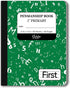 iScholar Primary Composition Book, Grade 1, 7.5 x 9.75 Inches, 80 Sheets, Skip Line Ruling, Green Marble (10028)