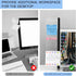 Multifunction Monitor Memo Board, Transparent Desktop Memo Board, Easy to Use for Home Office, 2pc
