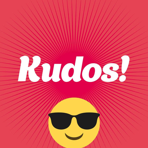 Trainers Warehouse Mini Kudos Sticky Notes, Set of 12, Clever & Colorful, Recognize Contributions, Measures 2.25" Square