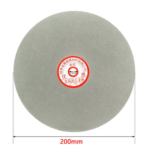 uxcell 200mm 8-inch Grit 240 Diamond Coated Flat Lap Disk Wheel, Grinding Sanding Disc