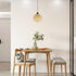 7.67 Inch UPKOCH Woven Bamboo Lamp Shade Pendant Light Cover Rustic Rattan Ceiling Lamp Shade for Home Bedroom