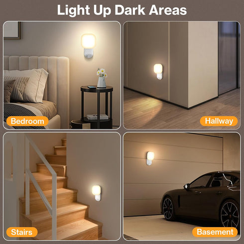 Closet Rechargeable Motion Sensor Wall Light, Magnetic Wireless Light with Remote, Adjustable Lighting & Swivels, Wall