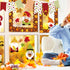 Whaline 66 Pcs Fall Bulletin Board Kit, Happy Thanksgiving Set with Gnome Maple Leaves Decoration for Classroom Decor
