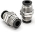 TAILONZ PNEUMATIC 4MM OD Straight Through Baffle Quick Insertion Trachea Connector, Pack of 10 PM-4