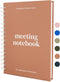Lamare A5 Meeting Notebook for Work Organization, 220 Pages, Note Taking Planner for 100+ Meetings, 8.5x6”