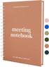 Lamare A5 Meeting Notebook for Work Organization, 220 Pages, Note Taking Planner for 100+ Meetings, 8.5x6”