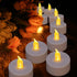 LED Tea Lights Candles, 24PACK Warm Yellow Flameless Candles for Holiday Celebration, Home Decoration