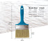 4-inch Stain Brush - Chip Brush Wide Flat Bristle Paint Brush for Painting Walls, Cabinets, Touch-ups, and Dust Cleaning