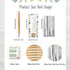 Zhanmai 100 Sets Safari Baby Shower Favors, Includes Bamboo Pens and Thank You Cards, Jungle Safari Decorations