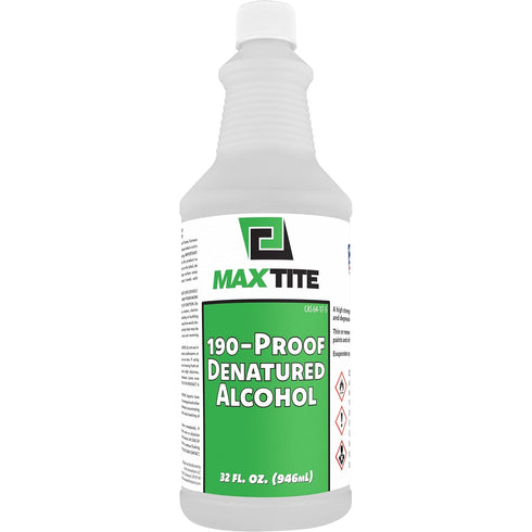 190-Proof Virgin Denatured Alcohol, 32oz, 1 Bottle
