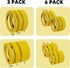 Yellow Painters Tape for Car Paint - Assorted Size Multi Pack 44 Yard - No Residue Automotive Masking Tape, Heat