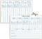 Dry Erase Place Value White Board, 9" x 12" Double Side Table Math Manipulatives Lapboard for Kids Classroom