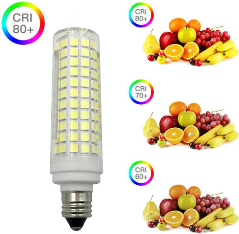 E11 Bulb 15W Dimmable Bulbs 120W 136 2835 1500LM 6000K T3/T4 JDE11 E11 4 Pack Lxcom Lighting LED Corn Ceramic LED Light