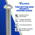 Torx Security Machine Screws, 1/4-20 x 1-1/2" (10-Pack), Stainless Steel, Tamper-Resistant, Button Head