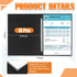 Zhanmai 15 Packs 8.5'' x 11'' Pressboard Report Covers, Metal Prong Fastener, Presentation Folder for Documents, Black