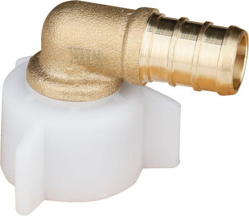 WHK 10 PACK PEX 1/2 Inch Fittings, 1/2 Female NPT Swivel Elbow Crimp Adapters, Brass RV Pex Fittings