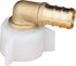 WHK 10 PACK PEX 1/2 Inch Fittings, 1/2 Female NPT Swivel Elbow Crimp Adapters, Brass RV Pex Fittings