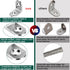 20pcs L Bracket Corner Brace, 30mmx30mm Stainless Steel Right Angle Bracket with Screws for Wood Cabinet