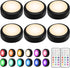 BLS LED Puck Lights with Remote Control, Wireless Under Cabinet & Closet