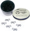 Horse Shaped Paper Clips, 100 Count Black, Great for Collectors or Office Gift, Comes in Round Tin with Lid
