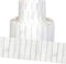 Youngever 52.5 ft Bulletin Board Borders, White Wood Design for Classroom Decoration