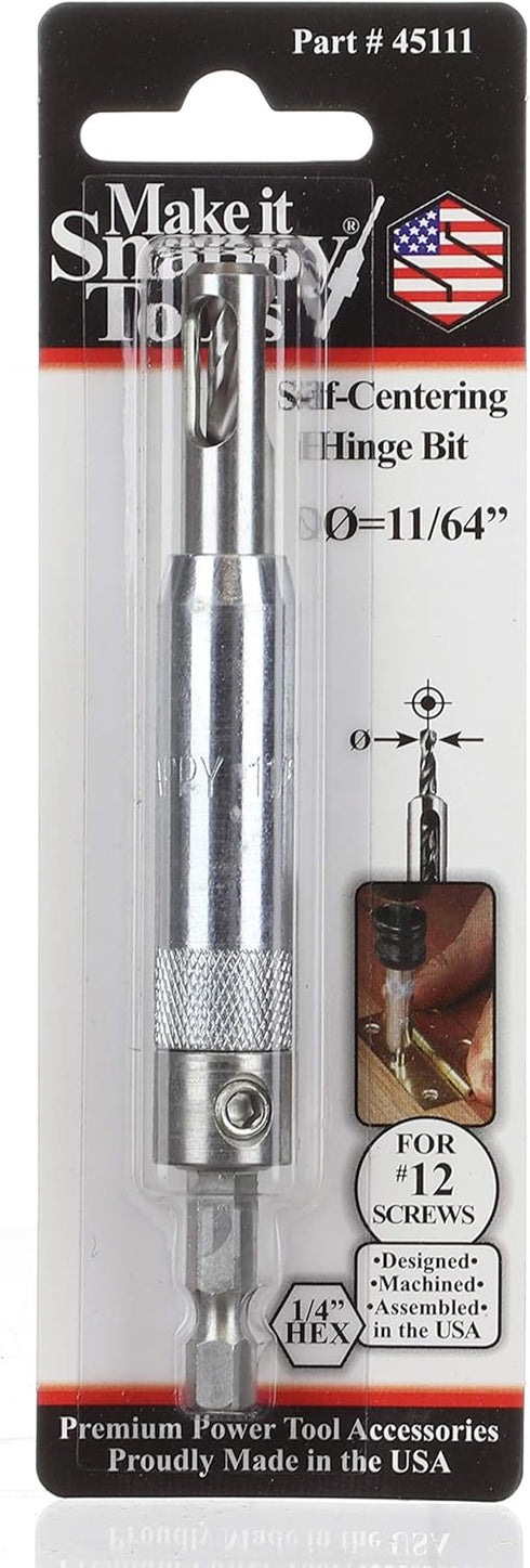 Make it Snappy Tools 11/64 Inch Self-Centering Hinge Bit #45111