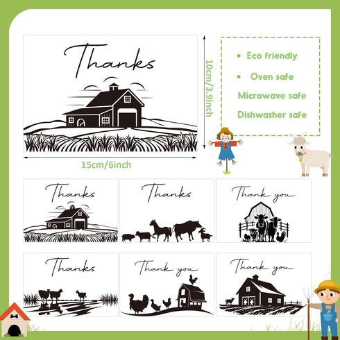 Motiskyy 24 4H 4H, Pcs Thank You Cards with Envelopes Bulk Blank Thank You Cards Inspirations Gifts for FFA (Farm